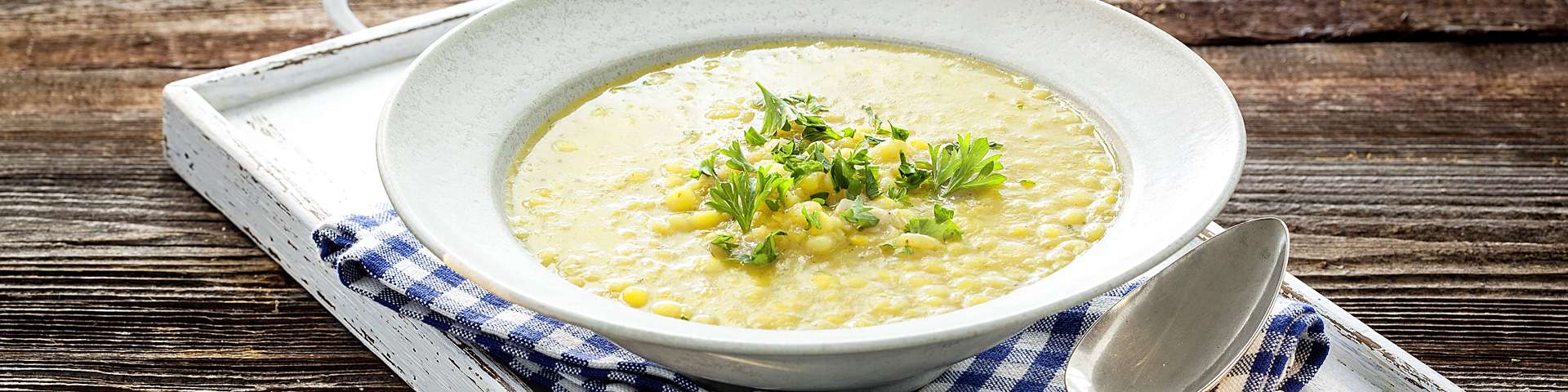 Bio-Rezept: Gelbe Erbsensuppe mit Ingwer, schwedische Art - RAPUNZEL ...