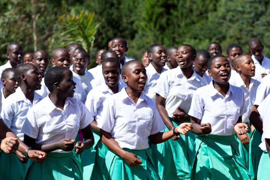 More than just an African stereotype: the tremendous energy that the pupils have for dancing and singing is very touching.