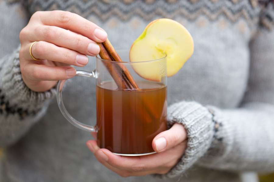 Hot Apple Cider with Pear Apple Butter
