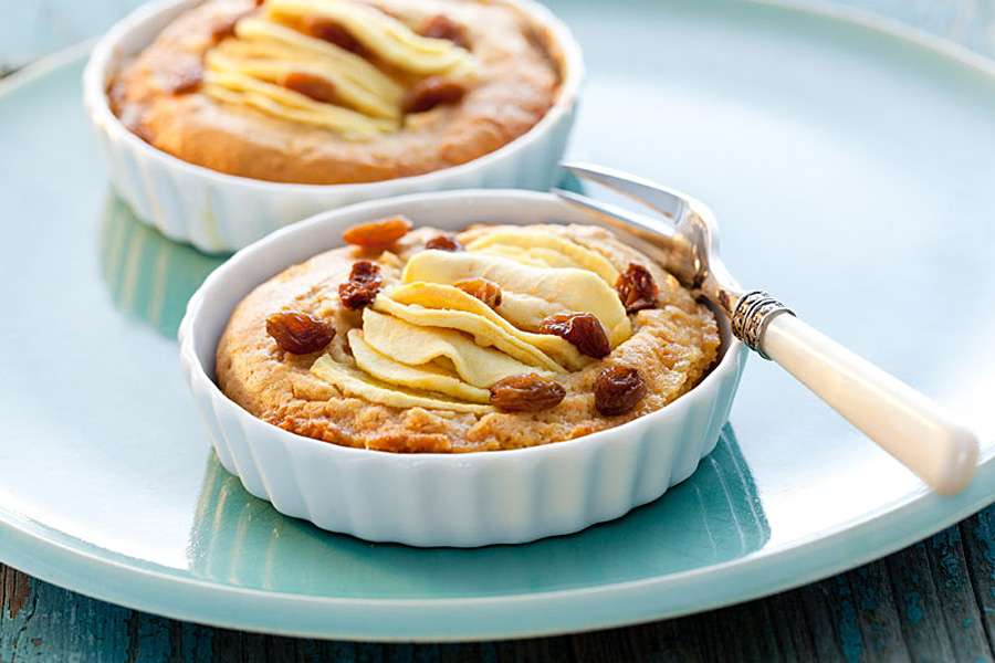 Tartelettes aux pommes, miel et raisins sultanines