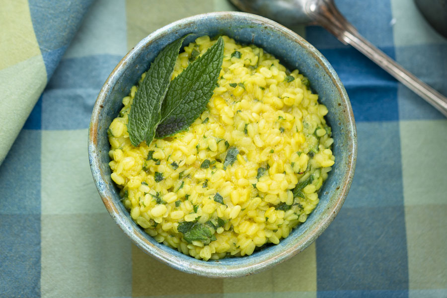 Ayurvedic Spring dal with coriander-mint-orange