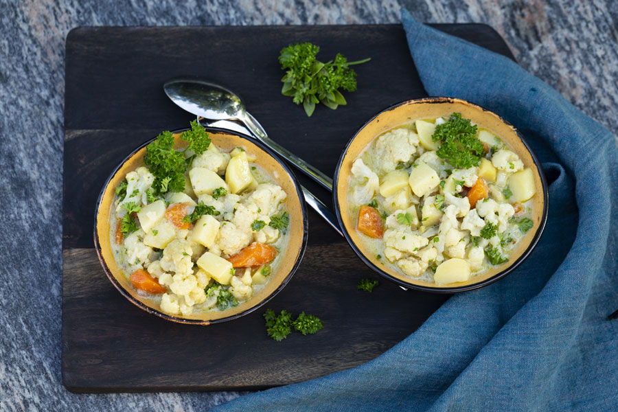 Ayurvedisches Blumenkohlcurry nach Aschwin