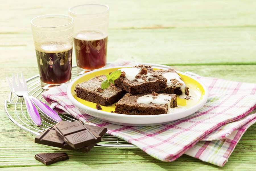 Brownies con crema al cacao – delizia vegana al cioccolato