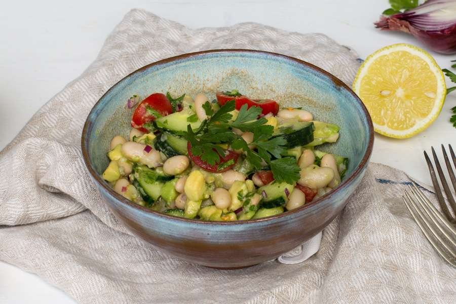 Mediterraner Weiße Bohnen Salat