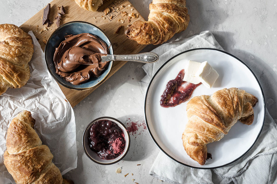 Französische Croissants