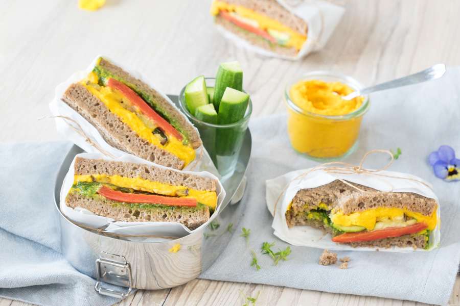 Sandwiches aux légumes grillés
