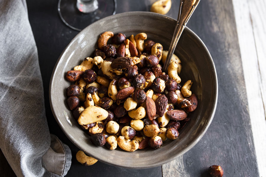 Roasted espresso nuts