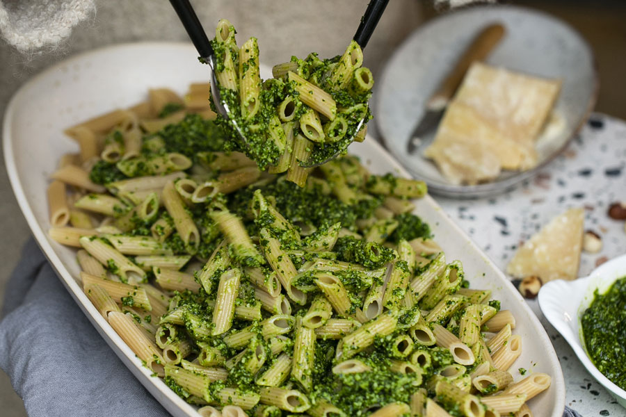 03.03.2022: Grünkohlpesto mit Haselnüssen