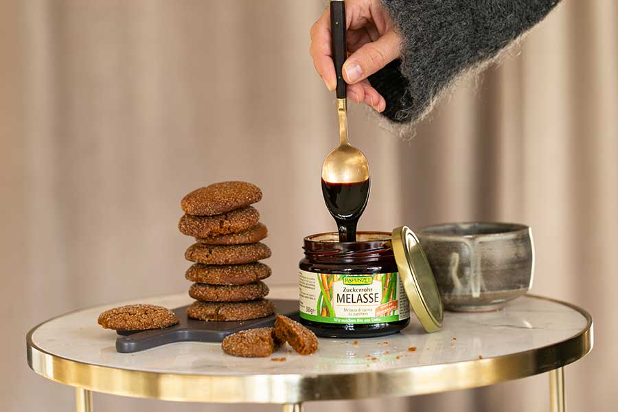 Ginger Cookies with Cane Sugar Molasses