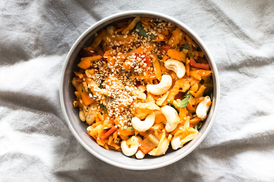 Carrot Salad with Asian Ginger Dressing