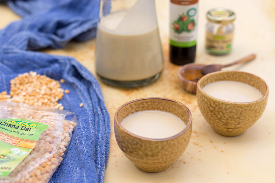 Kichererbsen-Milch mit Walnussöl