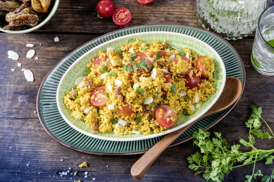 Taboulé di cous cous con albicocche