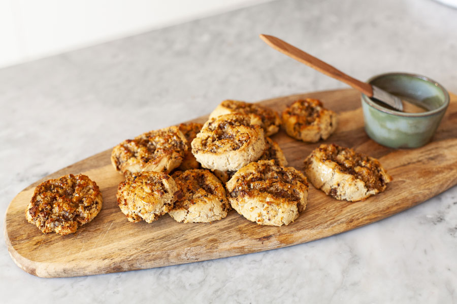 29.10.2018: Nuss-Schnecken aus Mandelmehl, glutenfrei