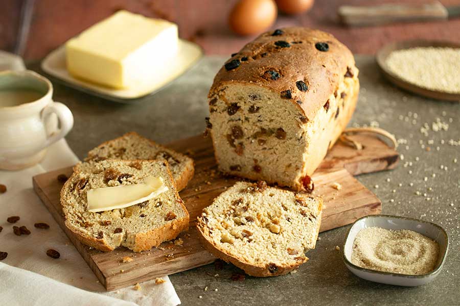 Quinoa raisin bread