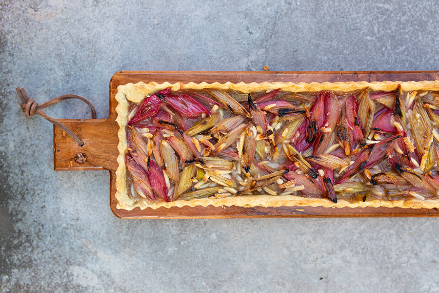 08.05.2021: Rhubarb pie with almonds