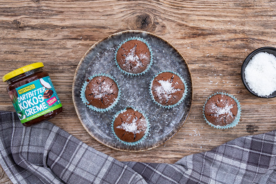 Chocolate coconut muffins