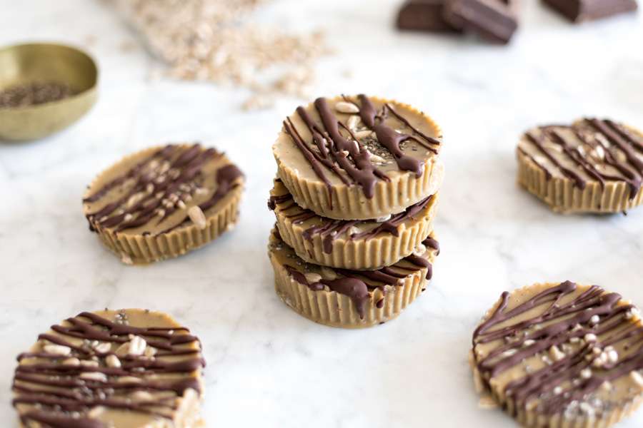 Sunflowerbutter chia cups