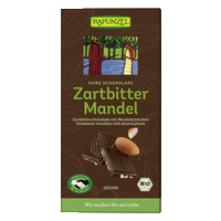 Zartbitter Schokolade 55% Kakao mit Mandelstückchen HAND IN HAND