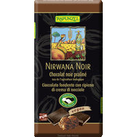 Nirwana Noir 55% - Chocolat noir fourré praliné HAND IN HAND
