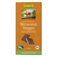 Nirwana Vegan Schokolade mit Praliné-Füllung HAND IN HAND