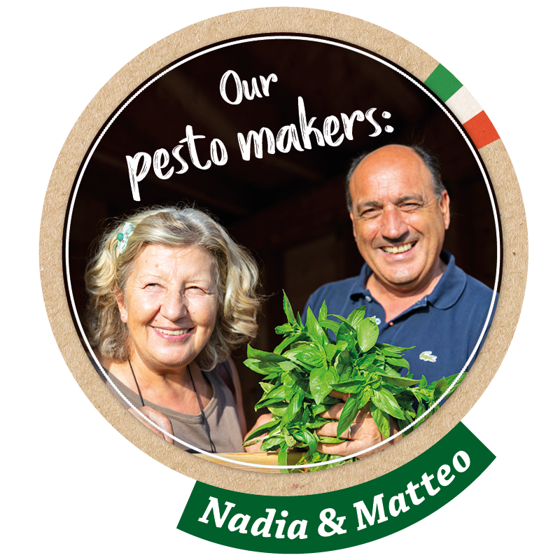 Our Rapunzel Pesto Makers: Nadia & Matteo