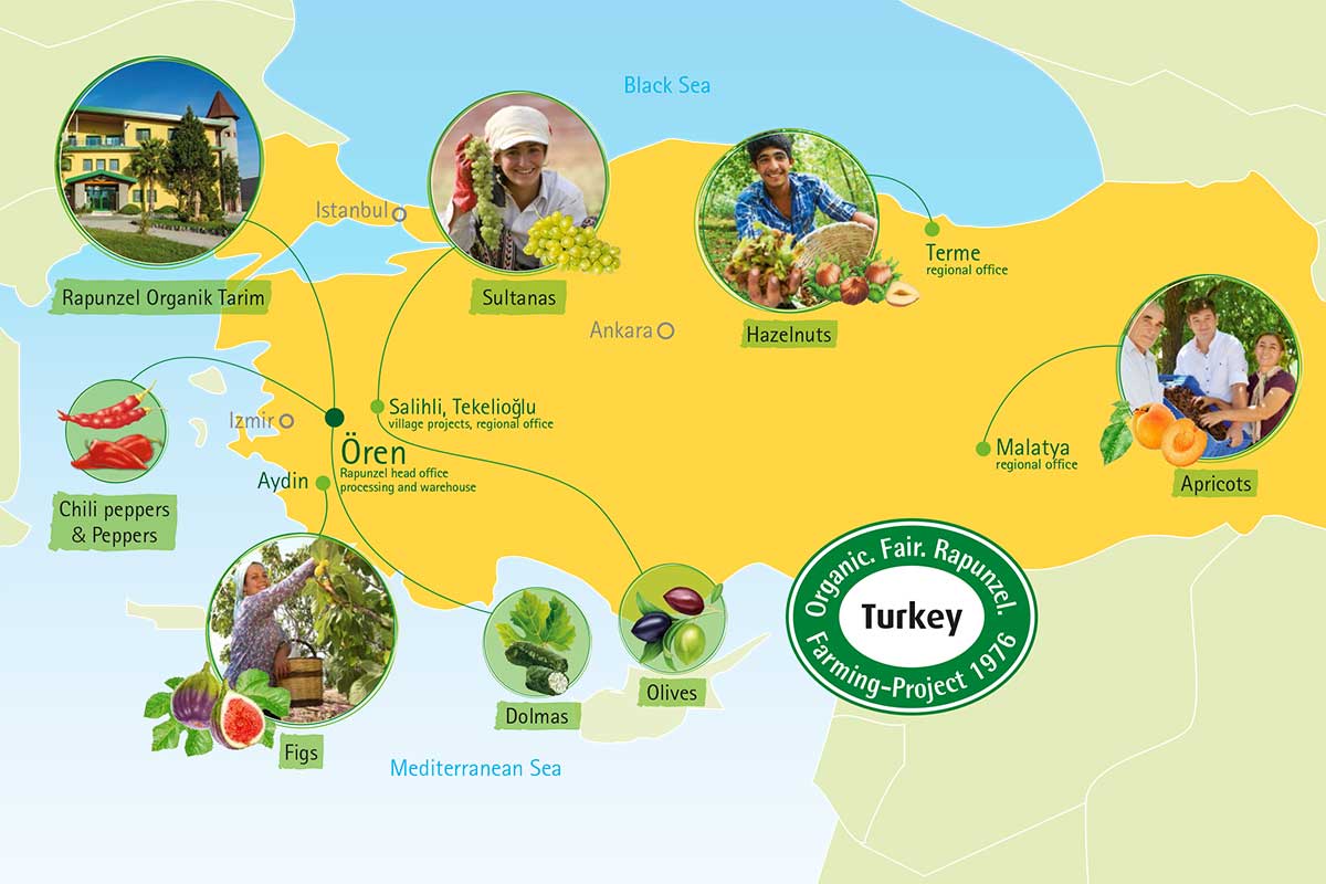 Die Produkte aus dem Rapunzel Türkei Projekt Die Produkte aus dem Rapunzel Türkei Projekt