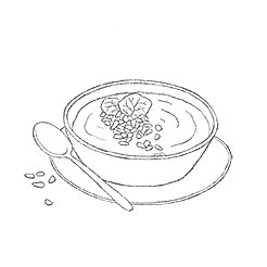 Illustration Suppe Illustration von einer Suppe.