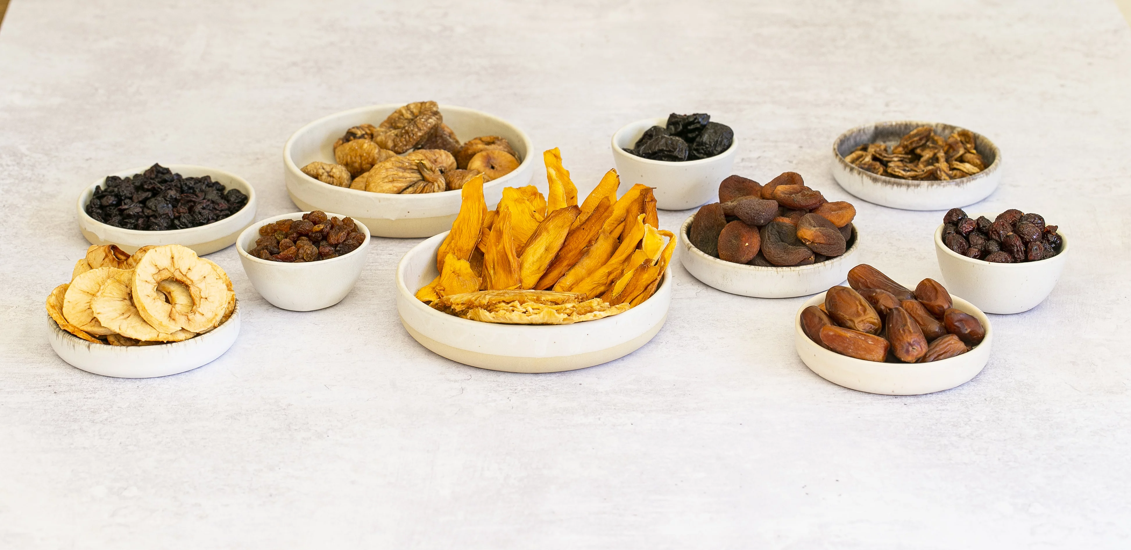 Rapunzel Trockenfrüchte mit Feigen, Aprikosen, Mango und Datteln.