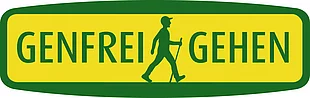 Eine Abbildung des Logos von der Initiative Genfrei gehen.