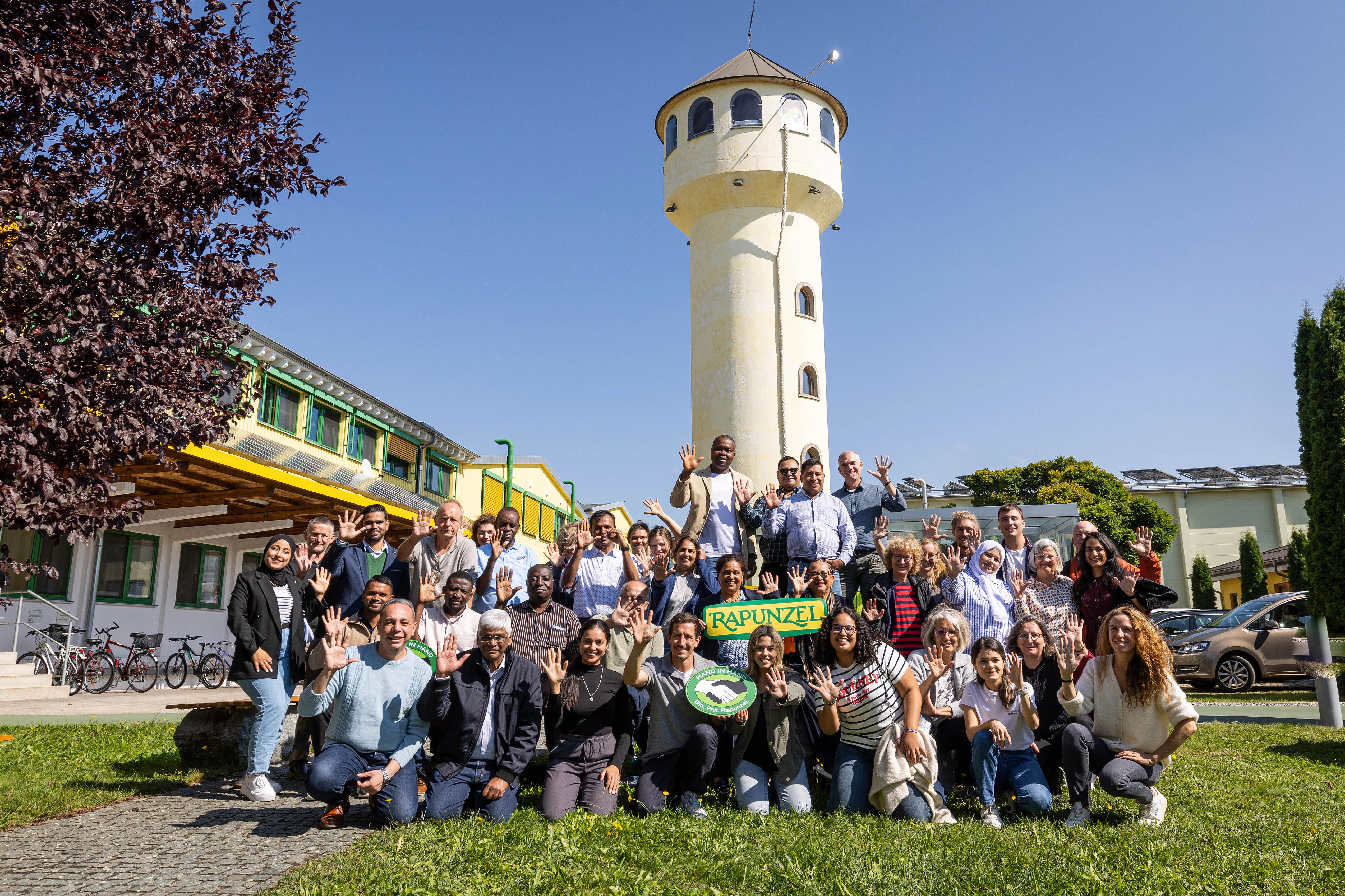 Gruppenbild von Rapunzel Partnern und Lieferanten. 