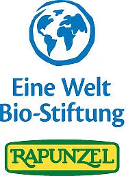 Das Logo der Rapunzel Eine Welt Bio-Stiftung.