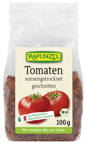 Tomaten getrocknet, geschnitten in Würfel