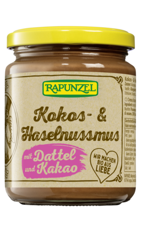 Product - Kokos- & Haselnussmus mit Dattel und Kakao