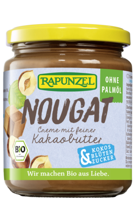 Product - Nougat-Creme, ohne Palmöl, mit Kokosblütenzucker