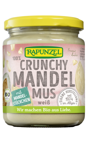 Product - Mandelmus weiß Crunchy, aus Europa