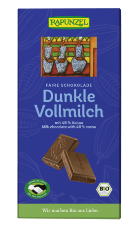 Vollmilch Schokolade 46% Kakao Dunkel