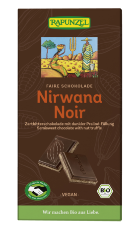 Product - Nirwana Noir 55% Kakao mit dunkler Praliné-Füllung