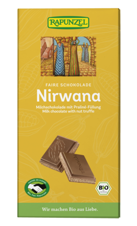Product - Nirwana Milchschokolade mit Praliné-Füllung