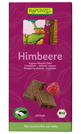 Product - Himbeere vegane Mandel-Tafel