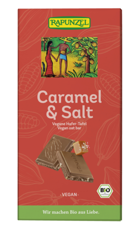 Product - Caramel & Salt vegane Hafer-Tafel