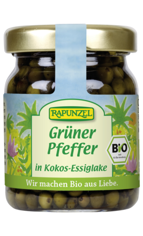 Grüner Pfeffer in Kokos-Essiglake