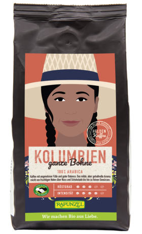 Product - Heldenkaffee Kolumbien, ganze Bohne