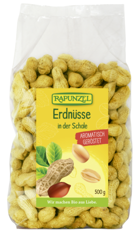 Erdnüsse in der Schale geröstet