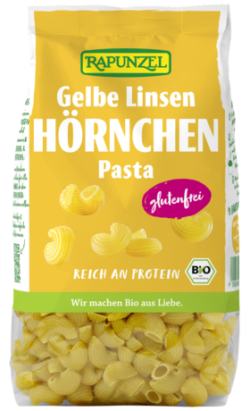 Gelbe Linsen Hörnchen