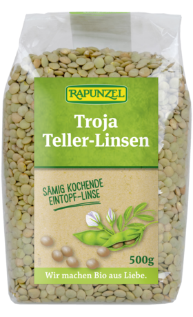 Product - Troja Teller-Linsen, grün bis braun