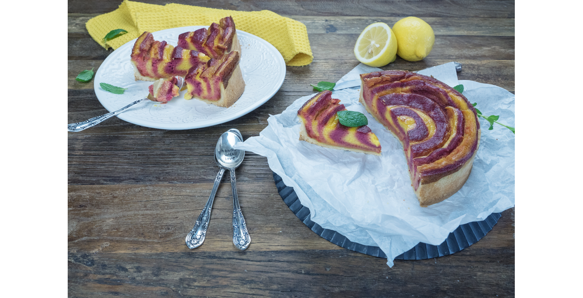 Mango-Rote Bete-Zebra-Cheesecake