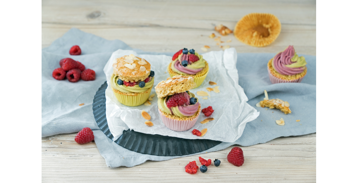 Beerige Bienenstichmuffins