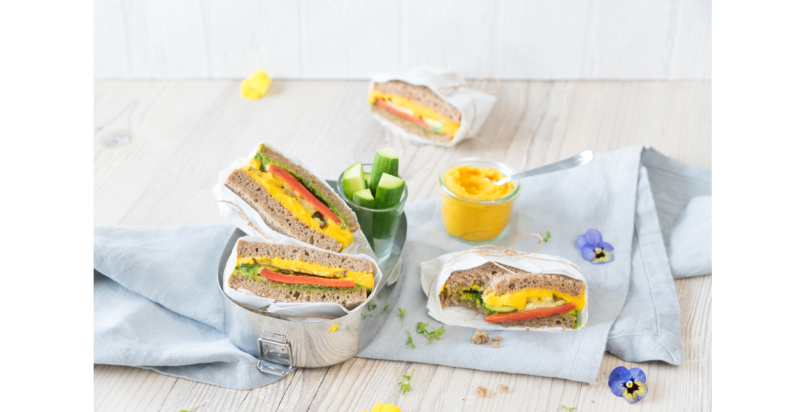 Fitness-Sandwich mit Grillgemüse