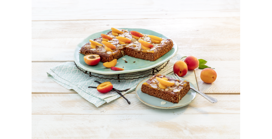 Aprikosen-Mandelkuchen ohne Gluten-Mehle