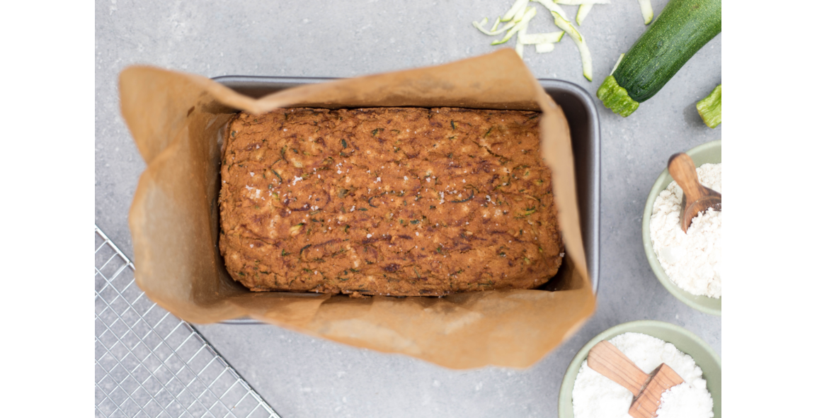 Zucchinibrot mit Kokosmehl und Mandel